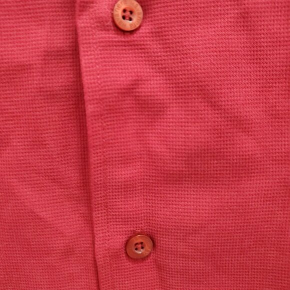 The Havanera Co. Men's Dark Red Embroidered Button Up Lounge Rockabilly Shirt XL - Picture 3 of 7